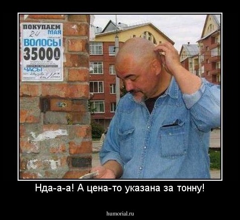 Нда-а-а! А цена-то указана за тонну!
