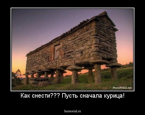 Как снести??? Пусть сначала курица!