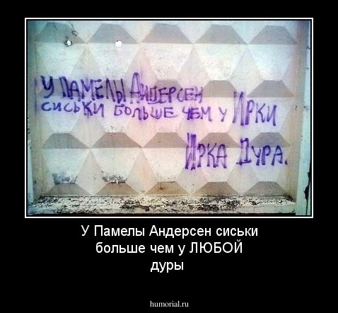 У Памелы Андерсен сиськи больше чем у ЛЮБОЙ дуры