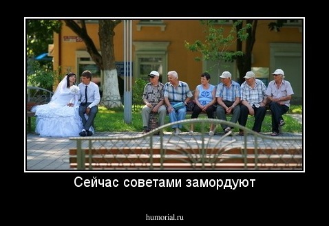Сейчас советами замордуют