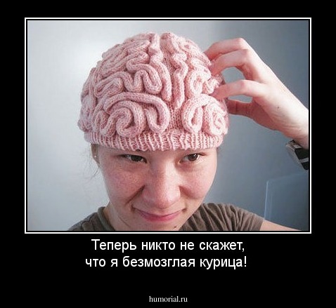 Теперь никто не скажет, что я безмозглая курица!