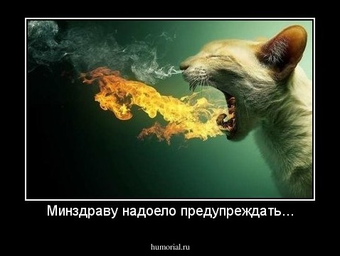 Минздраву надоело предупреждать...