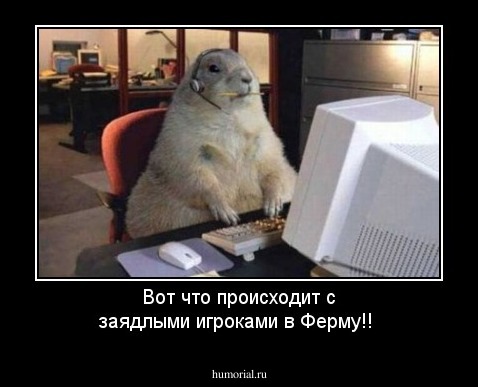 Вот что происходит с заядлыми игроками в Ферму!!
