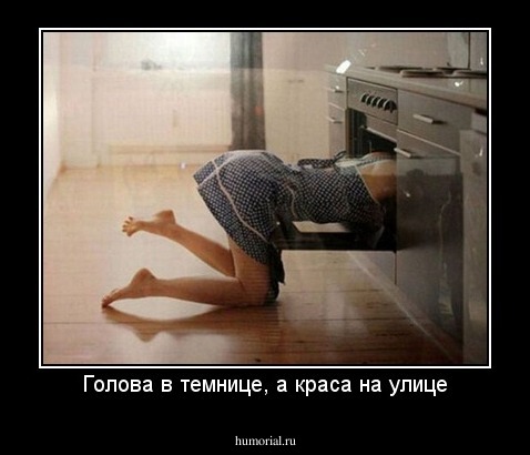 Голова в темнице, а краса на улице