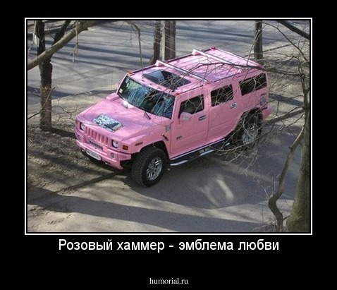 Розовый хаммер - эмблема любви