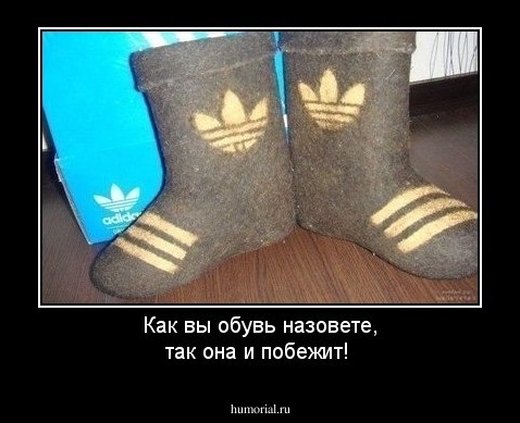 Как вы обувь назовете, так она и побежит!