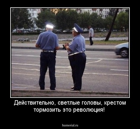 Действительно, светлые головы, крестом тормозить это революция!
