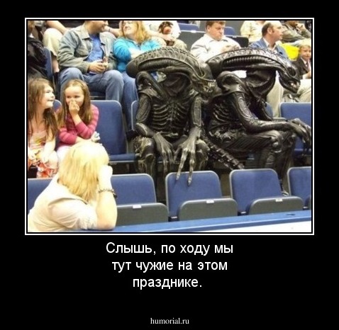 Слышь, по ходу мы тут чужие на этом празднике.