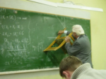 Математик заболел. Трудовик как раз, поспел.