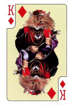 Пока хозяев не было дома, создал из себя игральную карту