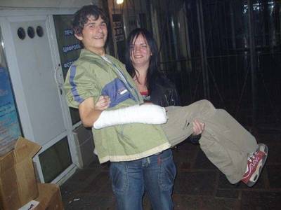 Я его слепила из гипса, что у меня было...