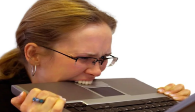 Глупая, блюдами из компьютера не наешься!