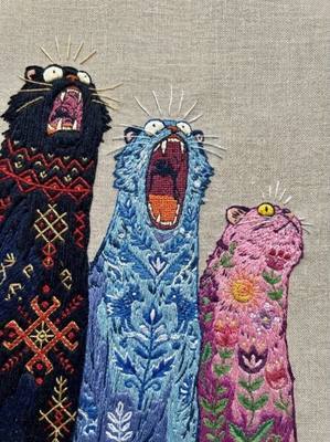 Действительно, вышивание успокаивает!